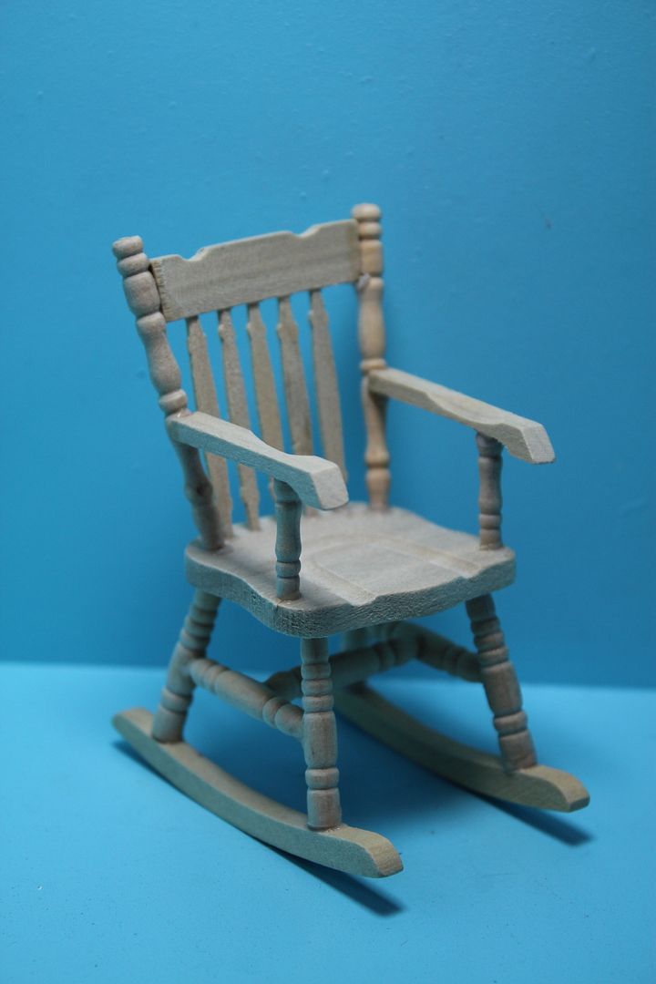 little rocking chair for dollhouse